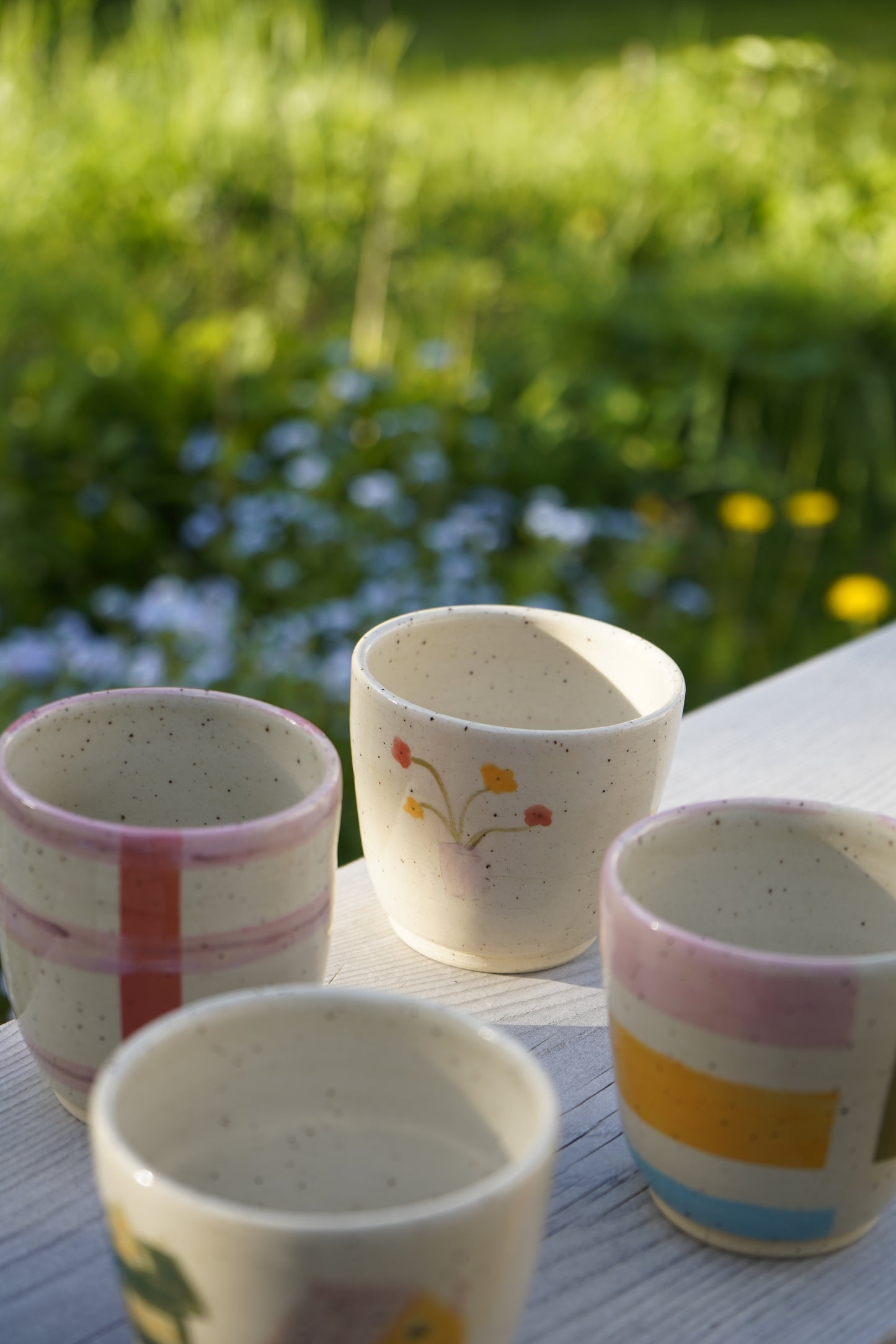 Garden Cup - Watercolour fields