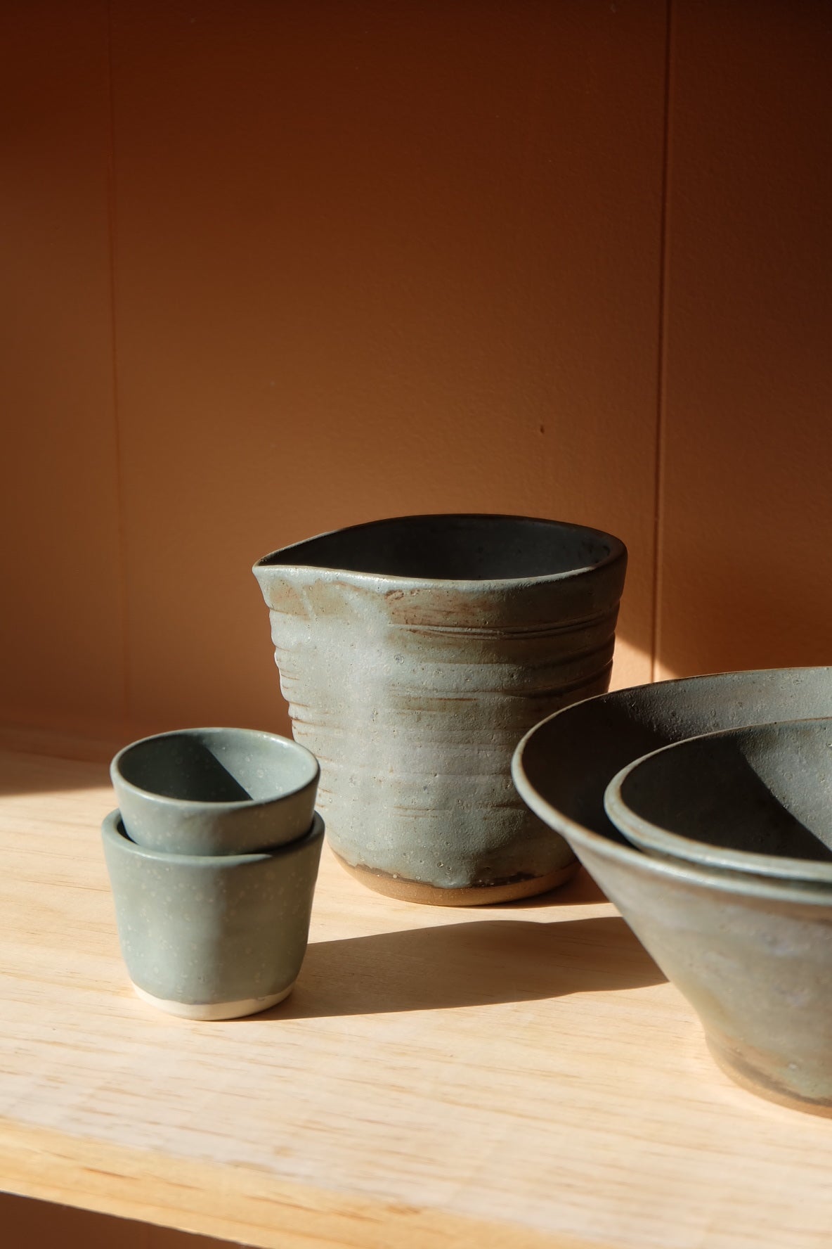 pitcher - volcanic blue