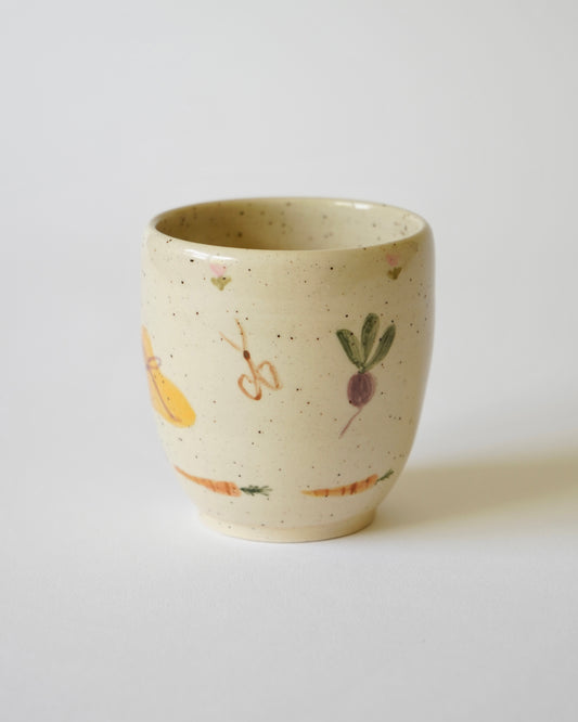 Garden Cup - Carrots, tools of the trade