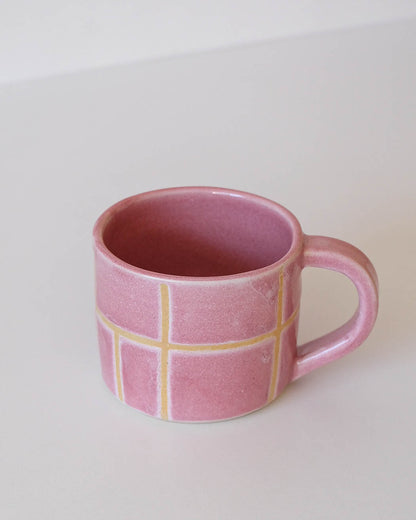 Studio Mug - Pink Peony Gingham