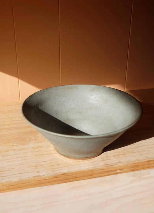 flared bowl - volcanic blue