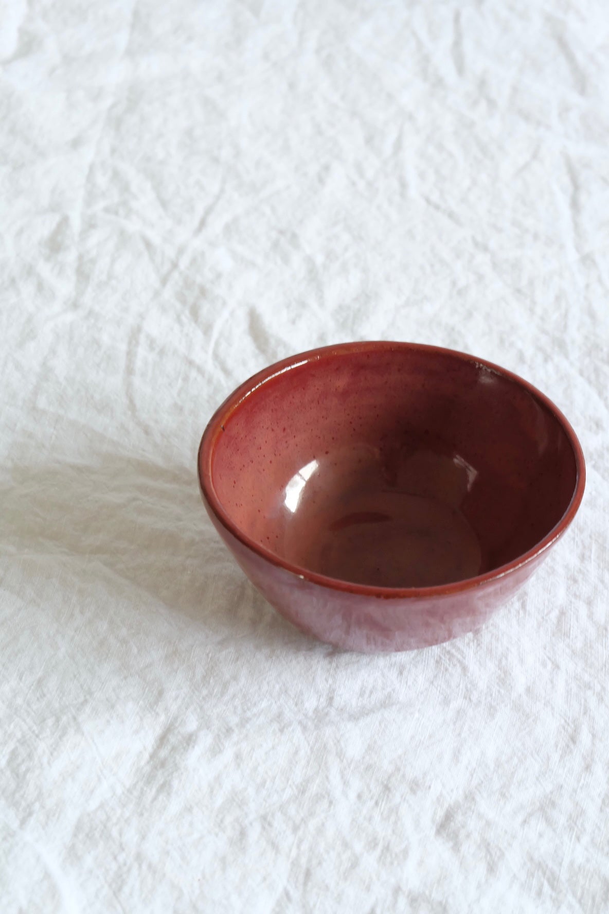 bowl - brick red