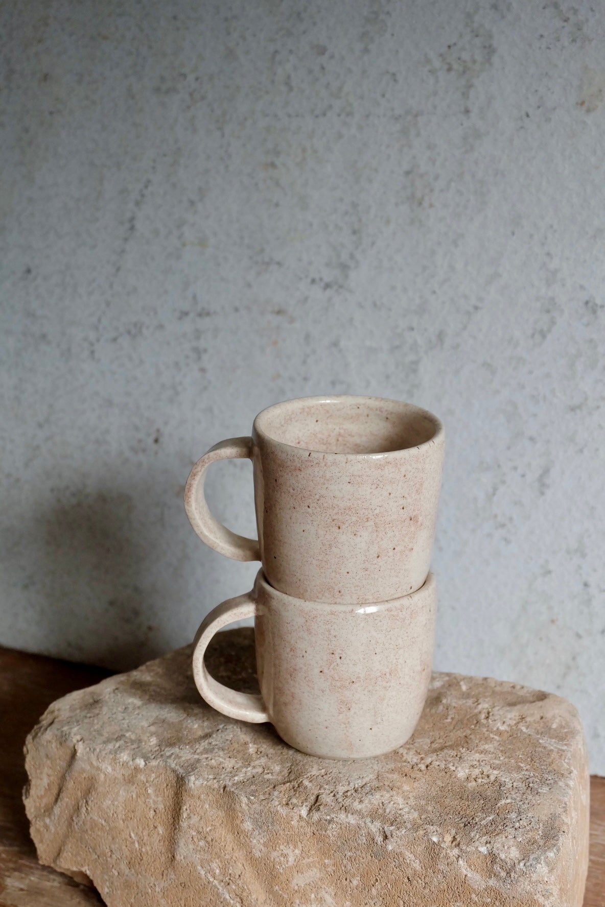 mugs - speckled sand, 10oz