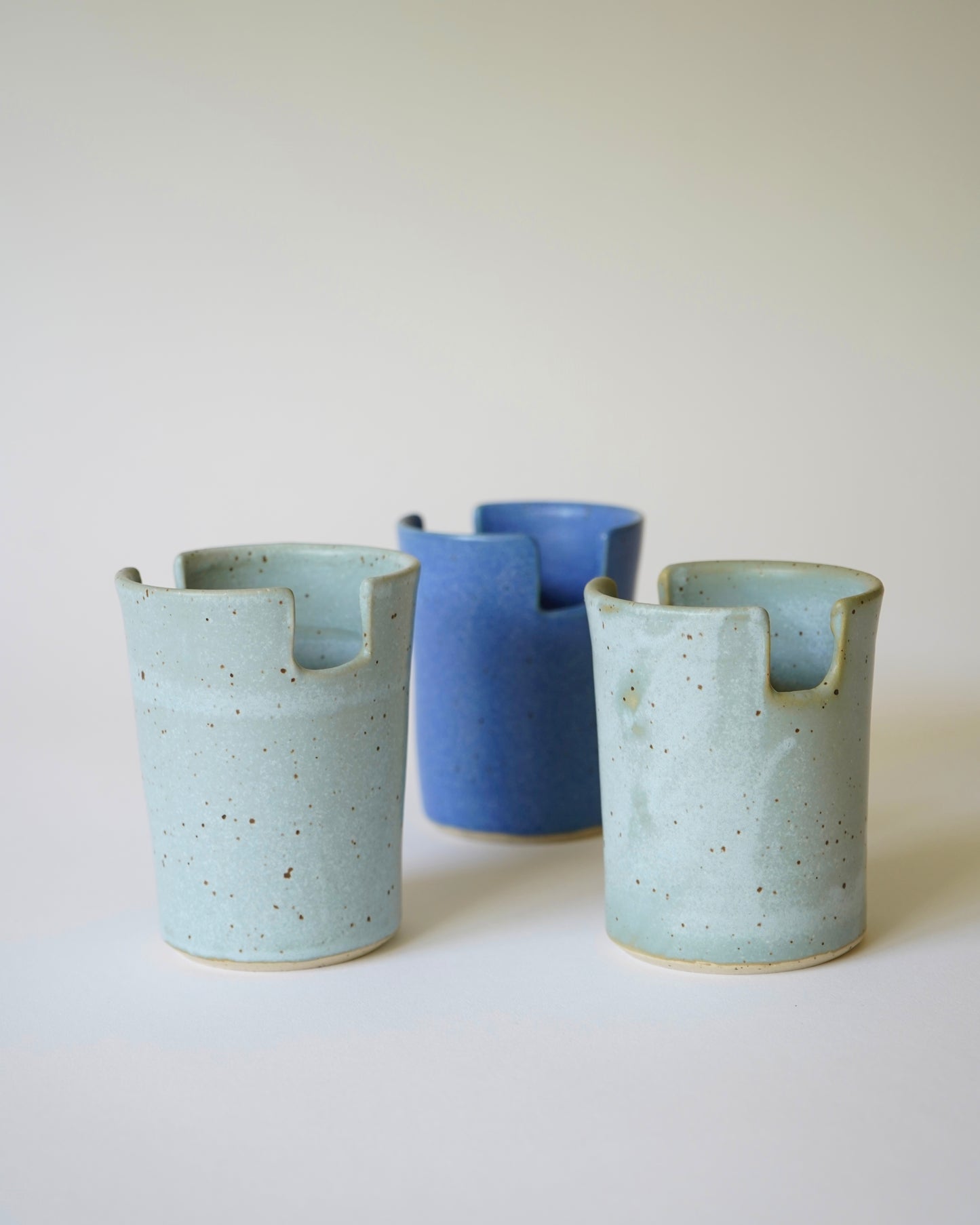 Tasse à café au lait - Bleu pierre