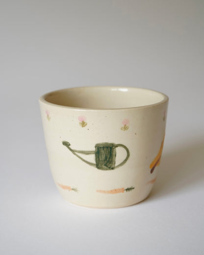 Garden Cups - Carrots, tools of the trade