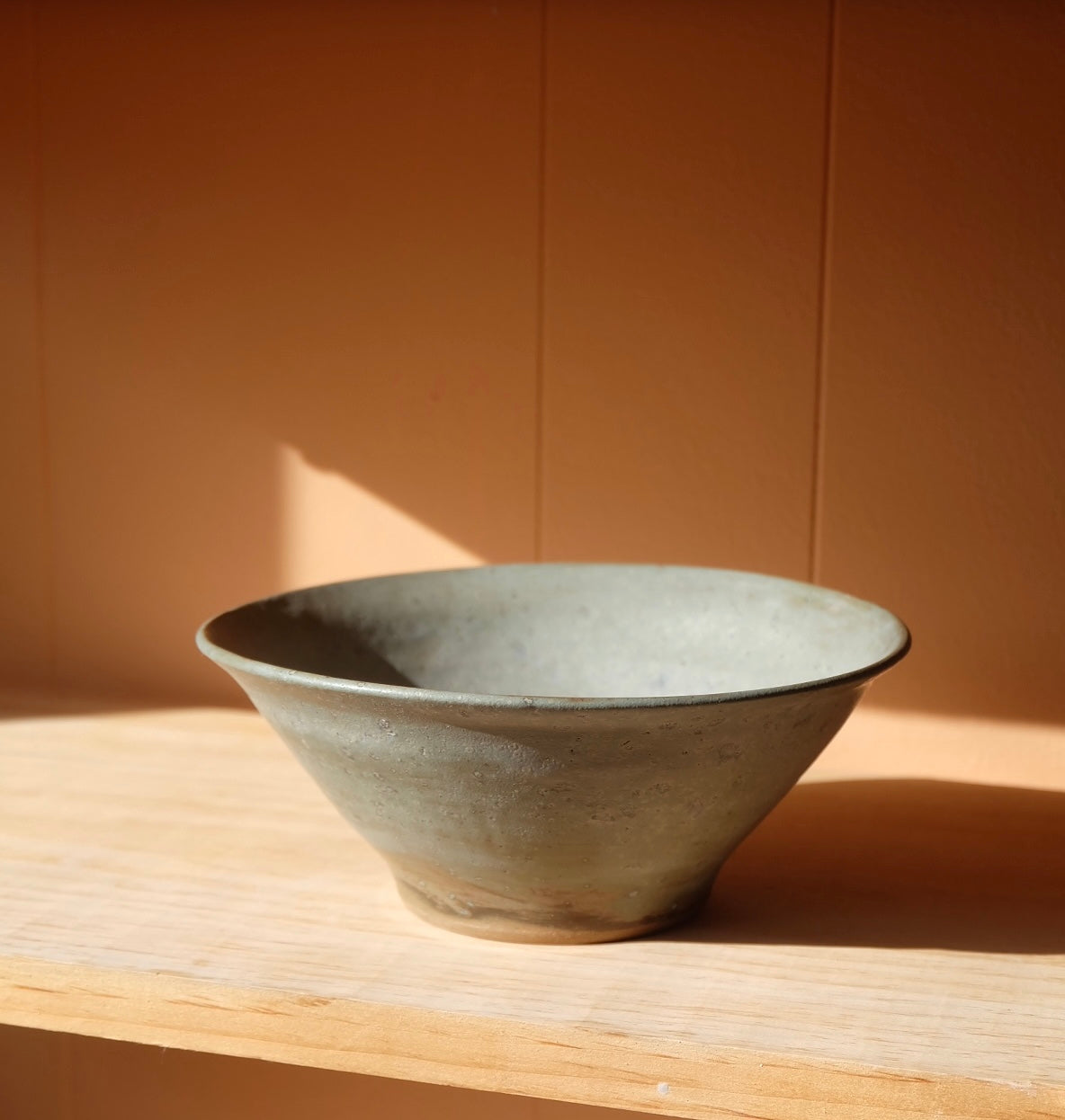 flared bowl - volcanic blue