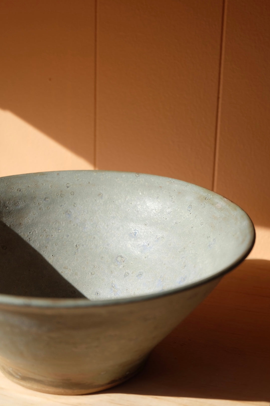 flared bowl - volcanic blue