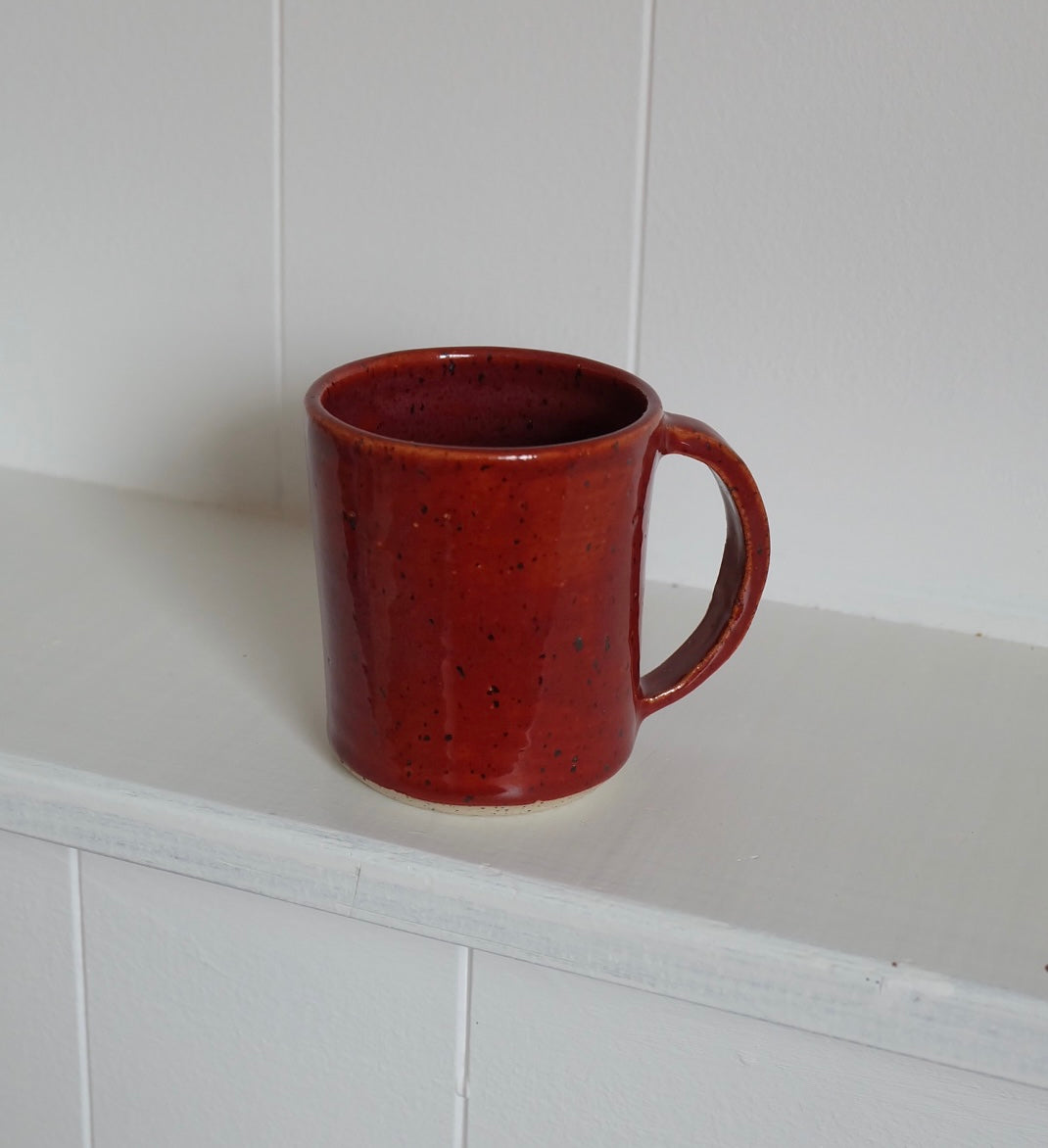 mug - 7 oz / brick red / 01