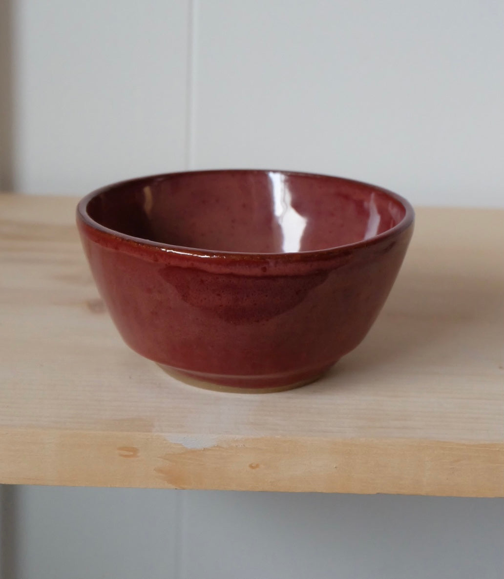 bowl - brick red