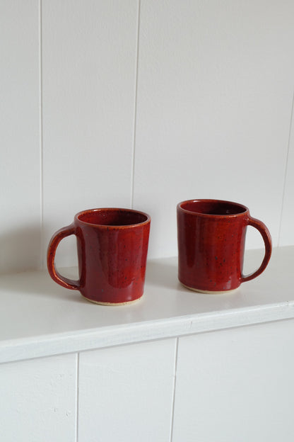 mug - 7 oz / brick red / 01