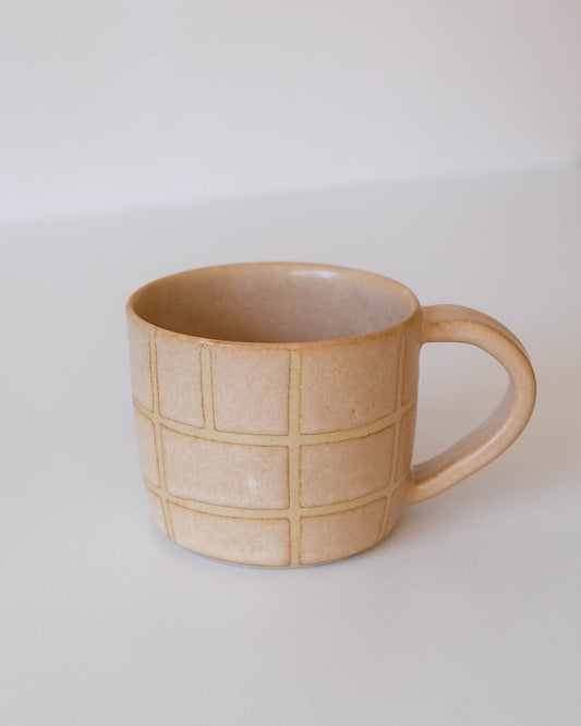 Studio Mug - Sand Gingham