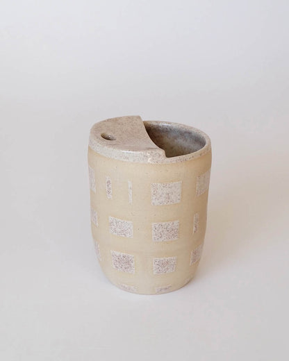 Travel Cups - Speckled Sand & Gingham